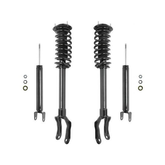 Front and Rear Suspension Strut and Shock Absorber Assembly 4 Piece Kit - Compatible with 2011 - 2015 Jeep Grand Cherokee 2012 2013 2014