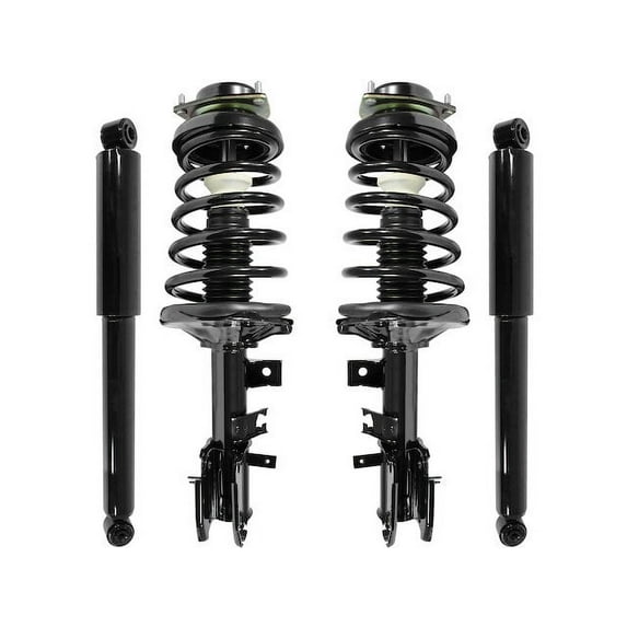 Front and Rear Suspension Strut and Shock Absorber Assembly Kit - Compatible with 1996 - 1998 Nissan Pathfinder 1997