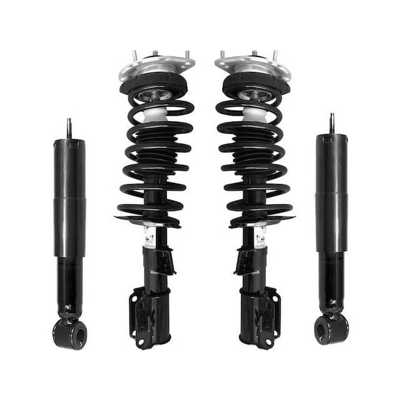Front and Rear Suspension Strut and Shock Absorber Assembly Kit - Compatible with 1998 - 2000 Volvo V70 1999