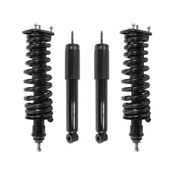 Front and Rear Suspension Strut and Shock Absorber Assembly Kit - Compatible with 1999 - 2001 Mercedes-Benz ML430 2000