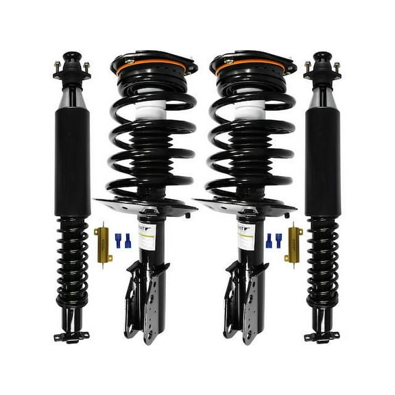 Front and Rear Suspension Strut and Shock Absorber Assembly Kit - Compatible with 2000 - 2005 Cadillac DeVille 2001 2002 2003 2004