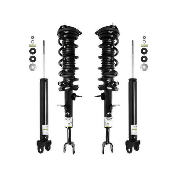Front and Rear Suspension Strut and Shock Absorber Assembly Kit - Compatible with 2003 - 2005 INFINITI G35 RWD Coupe 2004