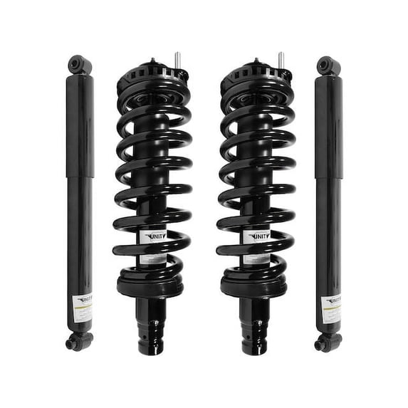 Front and Rear Suspension Strut and Shock Absorber Assembly Kit - Compatible with 2003 - 2008 Isuzu Ascender 4.2L 6-Cylinder 2004 2005 2006 2007