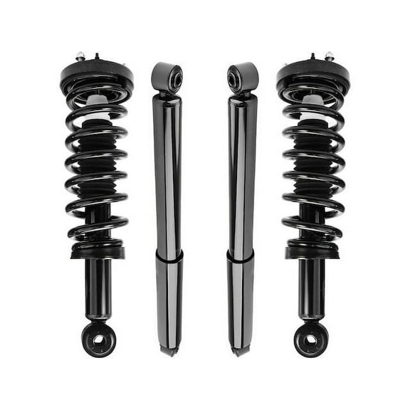 Front and Rear Suspension Strut and Shock Absorber Assembly Kit - Compatible with 2006 - 2008 Lincoln Mark LT Base RWD 2007