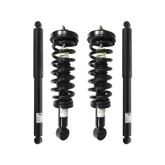 Front and Rear Suspension Strut and Shock Absorber Assembly Kit - Compatible with 2006 - 2008 Lincoln Mark LT RWD 2007
