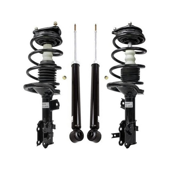 Front and Rear Suspension Strut and Shock Absorber Assembly Kit - Compatible with 2006 - 2011 Kia Rio 2007 2008 2009 2010