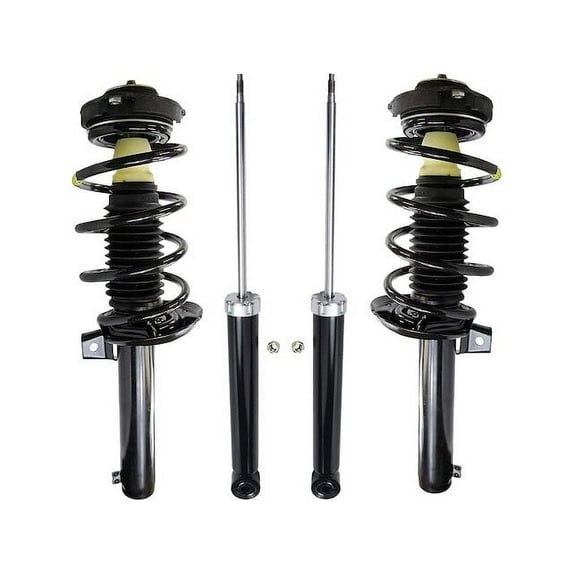 Front and Rear Suspension Strut and Shock Absorber Assembly Kit - Compatible with 2006 - 2013 Audi A3 Quattro 2007 2008 2009 2010 2011 2012