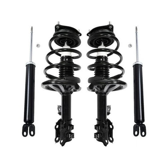 Front and Rear Suspension Strut and Shock Absorber Assembly Kit - Compatible with 2007 - 2010 Hyundai Elantra 2008 2009