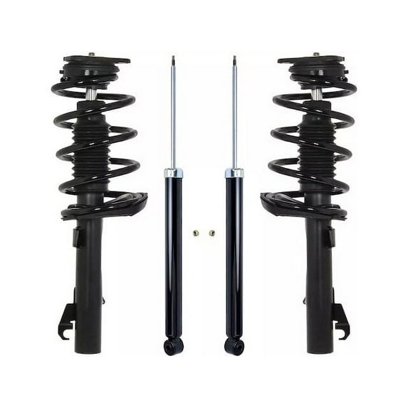 Front and Rear Suspension Strut and Shock Absorber Assembly Kit - Compatible with 2008 - 2013 Volvo C70 2009 2010 2011 2012
