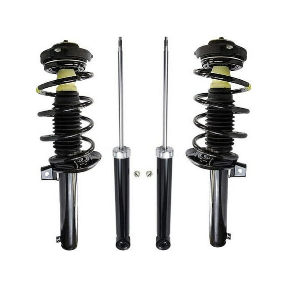Front and Rear Suspension Strut and Shock Absorber Assembly Kit - Compatible with 2009 - 2017 Volkswagen CC 2010 2011 2012 2013 2014 2015 2016
