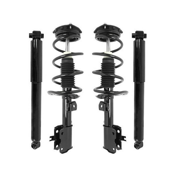 Front and Rear Suspension Strut and Shock Absorber Assembly Kit - Compatible with 2014 - 2015 Nissan Rogue Select FWD