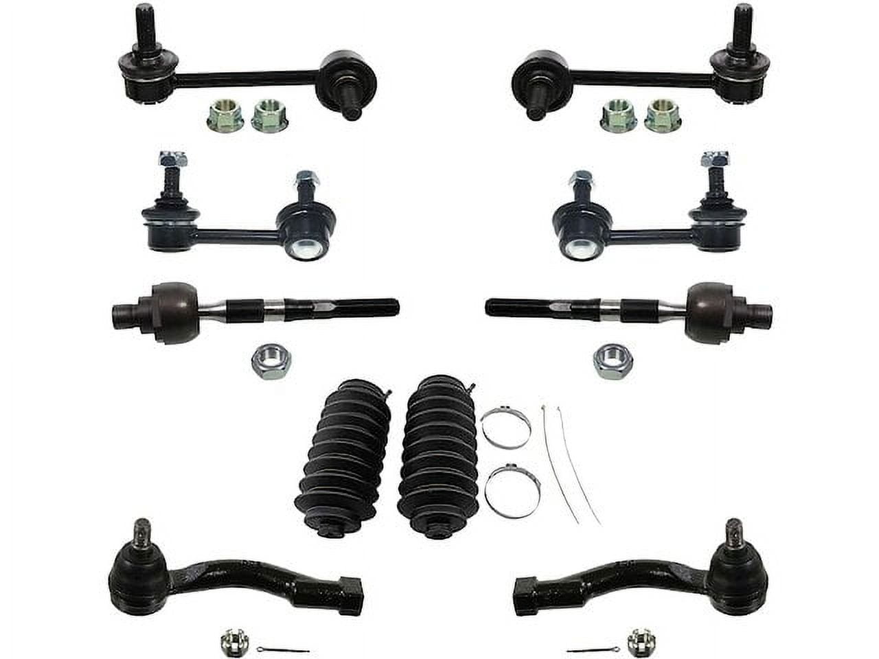 Front and Rear Sway Bar Link and Tie Rod End Kit - Compatible with 2007 - 2009 Kia Sorento 2008
