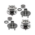 thumbnail image 1 of Front and Rear Wheel Hub Assembly Set - Compatible with 1998 - 2002 Chevy Prizm 1999 2000 2001, 1 of 2