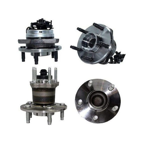 Front and Rear Wheel Hub Assembly Set - Compatible with 2004 - 2012 Chevy Malibu 2005 2006 2007 2008 2009 2010 2011