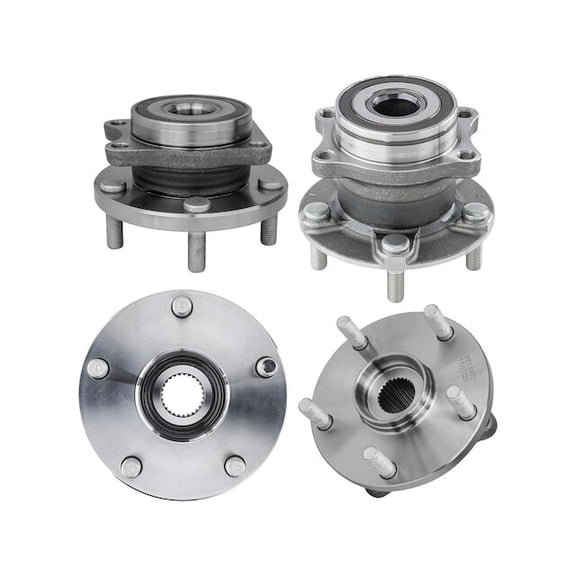 Front and Rear Wheel Hub Assembly Set - Compatible with 2019 Subaru Forester