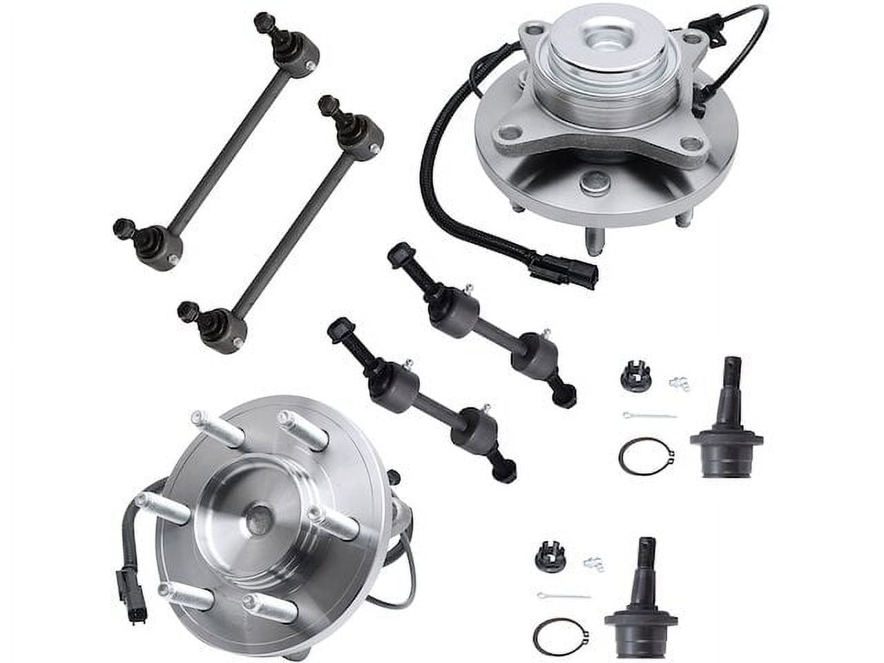 Front and Rear Wheel Hub Ball Joint Sway Bar Link Kit Compatible with