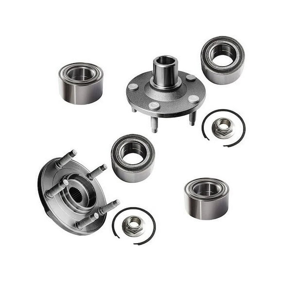 Front and Rear Wheel Hub and Bearing Kit - Compatible with 2005 - 2011 Mercury Mariner 2006 2007 2008 2009 2010