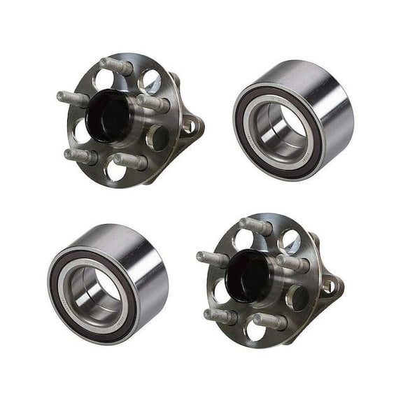 Front and Rear Wheel Hub and Bearing Kit - Compatible with 2008 - 2014 Scion xD Base 2009 2010 2011 2012 2013