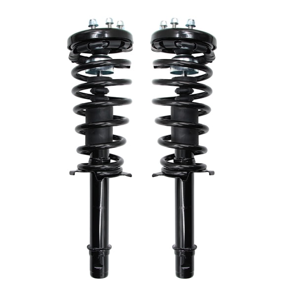 Front and Spring Assembly Pair - Gas Shock Absorber Type - Black Finish-Front Spring Struts Assembly