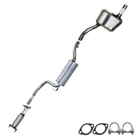 Northeastern Exhaust Stainless Steel Front Flex Pipe, Resonator & Muffler Exhaust System Kit Fits 2006–2007 Ford Focus 2.0L Sedan/Coupe – Direct Fit
