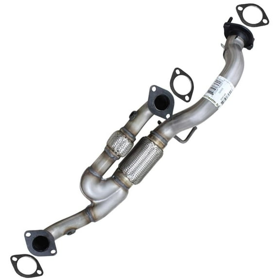 Stainless Steel Exhaust Front Flex Y-Pipe Fits  2007-2008 Hyundai Azera 3.3L, 2006-2010 Azera 3.8L & 2006-2008 Sonata 3.3L - Direct Fit