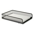 thumbnail image 1 of Front-load Stackable Wire Mesh Document Tray, 1 Section - Letter-Size, 9.37 x 12.48 x 2.32 in. - Matte Black, 1 of 1