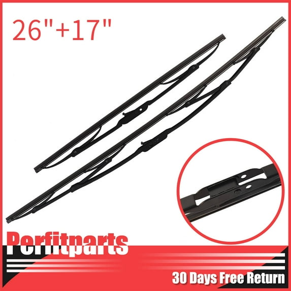 Front windshiled wiper blades 2pcs 26in & 17in Front Left & Right Side