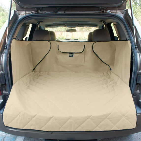 FrontPet XL 52 Inch SUV Pet Cargo Liner With Quilted Top for Any Pet, Tan