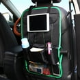 thumbnail image 1 of FrontTech Car Seat Back Organizer with Tablet Holder and Multi Storage Pockets, 1 of 3