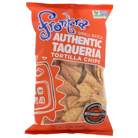 Frontera Authentic Taqueria Tortilla Chips, Thick And Crunchy, 12 Oz.