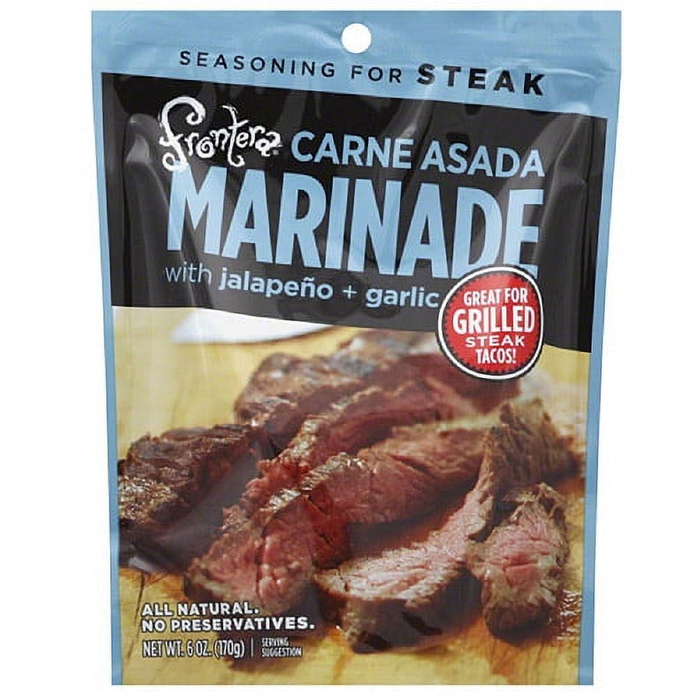 Frontera Carne Asada Marinade with Jalapeno + Garlic, 6 oz, (Pack of 6)