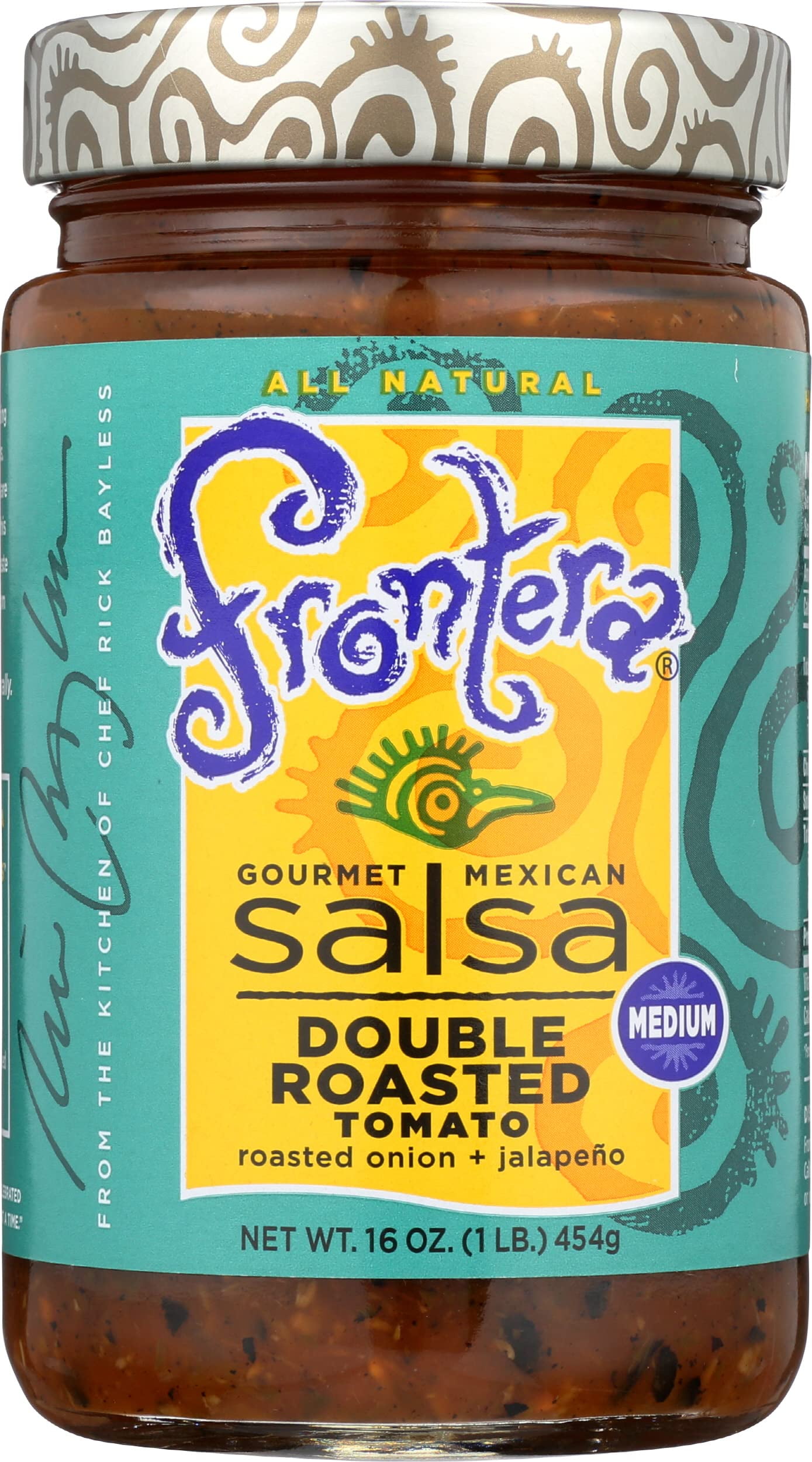 Frontera Foods Inc. Salsa, Med Dbl Rst Tomato, 16-Ounce (Pack of 6)