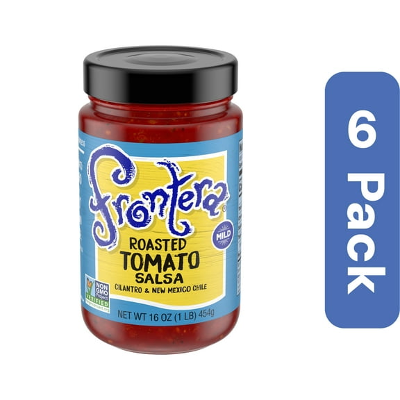 Frontera Mild Roasted Tomato Salsa 16 oz (Pack of 6)