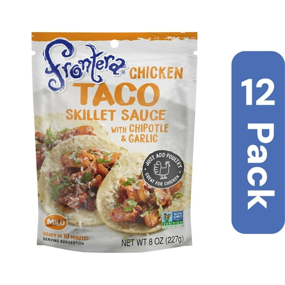 Frontera Seasoning Pouch Taco Skillet Sauce 8 oz (Pack of 12)