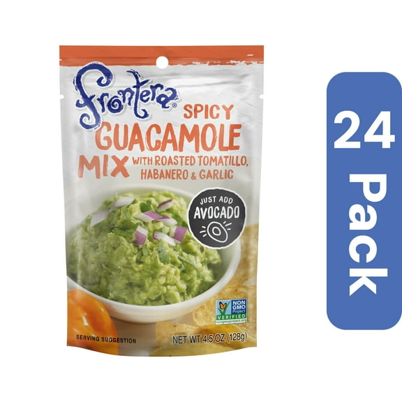 Frontera Spicy Guacamole Seasoning Pouch 4.5 oz (Pack of 24)