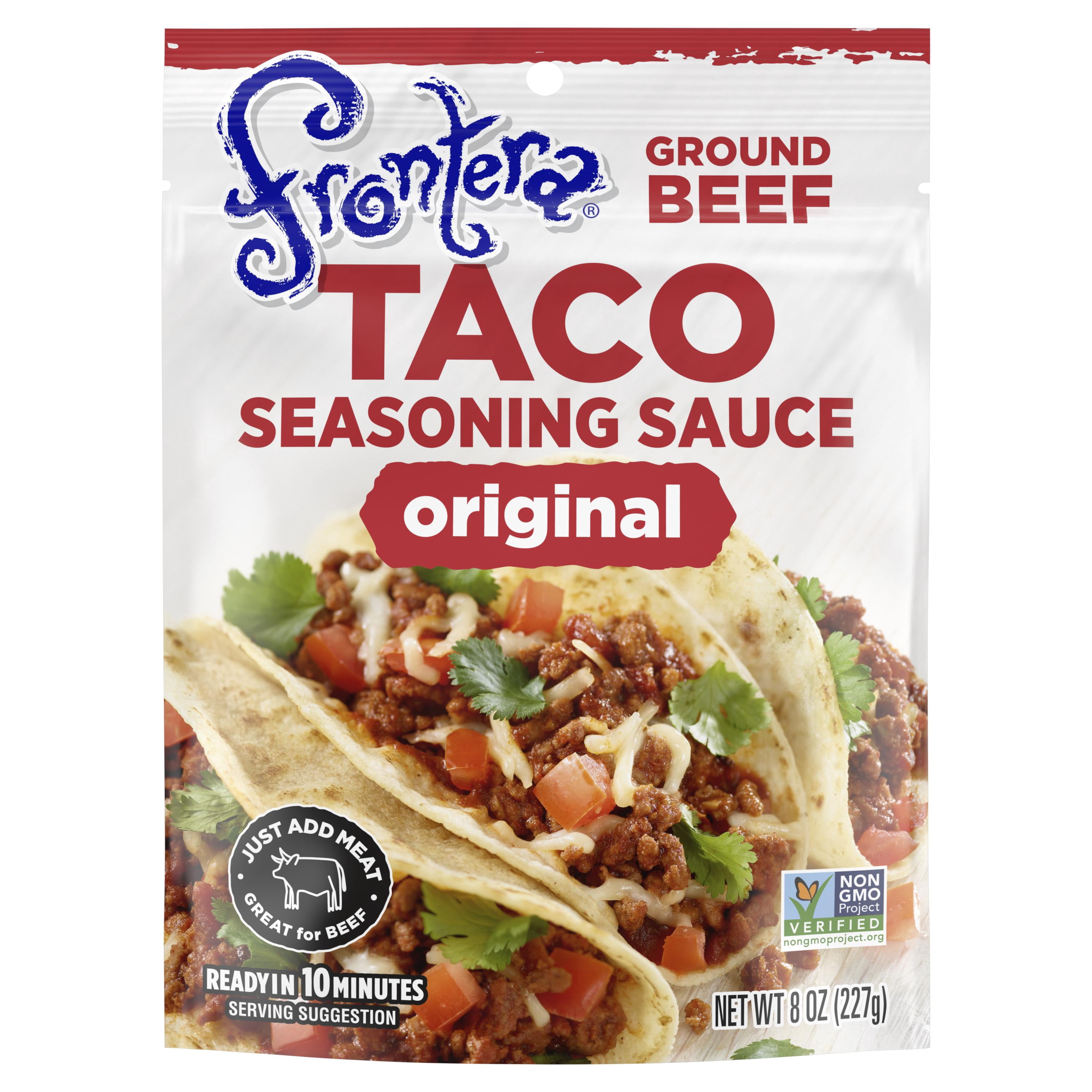 Frontera Taco Seasoning Sauce With Fire Roasted Tomatoes, Original, 8