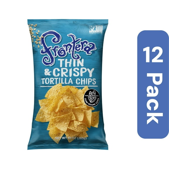 Frontera Thin & Crispy Tortilla Chips 10 oz (Pack of 12)