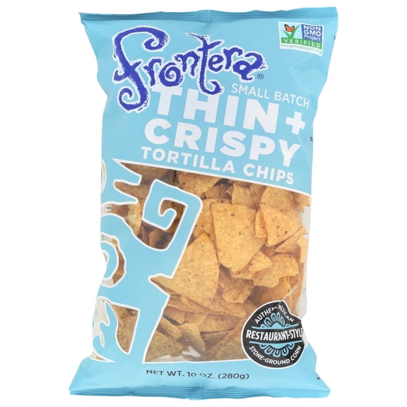 Frontera Tortilla Chips, Thin + Crispy, 10 Oz.
