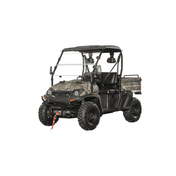 Frontier 400 Gas Side by Side UTV for Adults, 4x4, 391cc 26 HP EFI, Dump Bed, 3,500 lb Winch, Camo