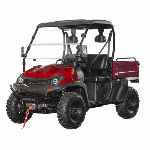 Frontier 400 Gas Side by Side UTV for Adults, 4x4, 391cc 26 HP EFI, Dump Bed, 3,500 lb Winch, Red