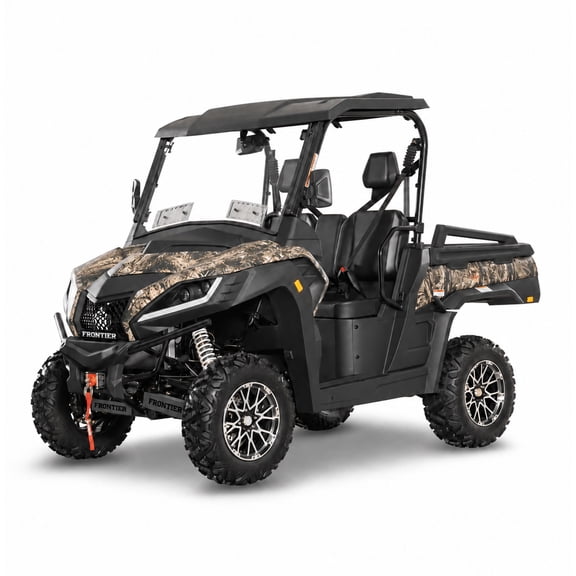 Frontier 550 Utility UTV Side by Side, 499cc 34 HP EFI Gas Powered, On-Demand 4x4, Turf Mode, 3,500 lb Winch, Camo