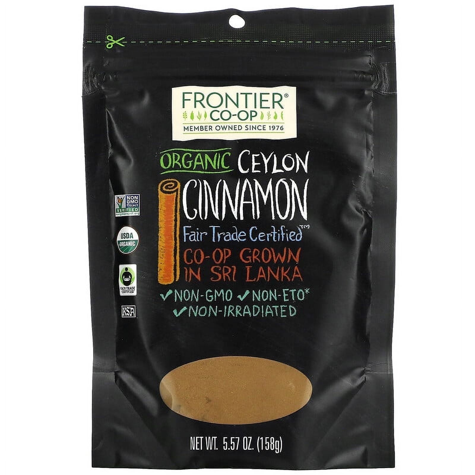 Frontier Co-Op, Organic Ceylon Cinnamon, 5.57 oz (158 g) Pack of 3