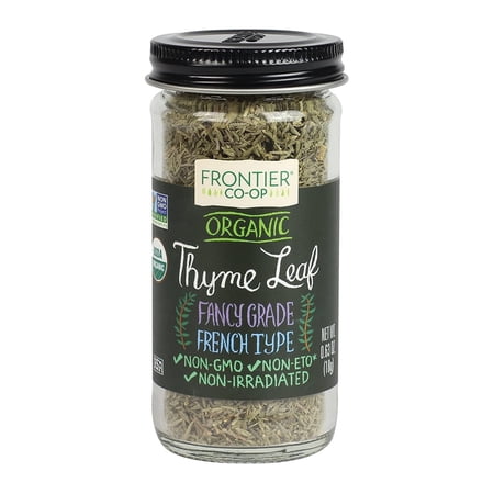 Frontier Co-Op Organic Thyme Leaf Fancy Grade French Type -- 0.63 oz Pack of 2