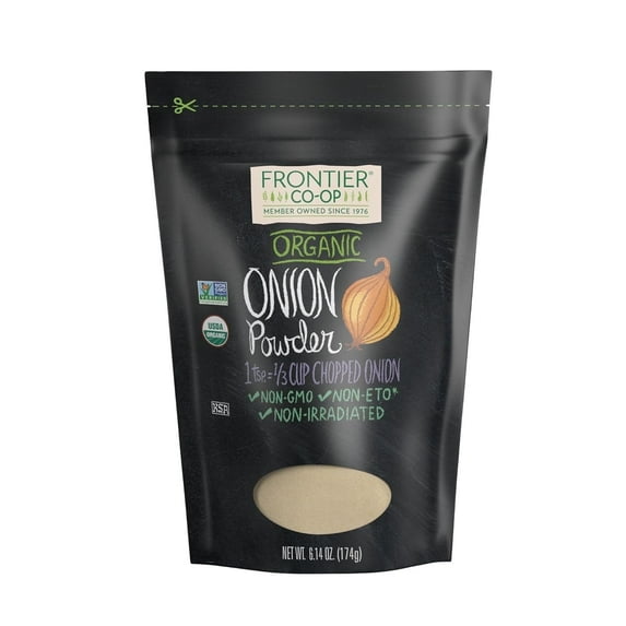 Frontier Co-Op Organic White Onion Powder - 6.14 oz Pack of 2
