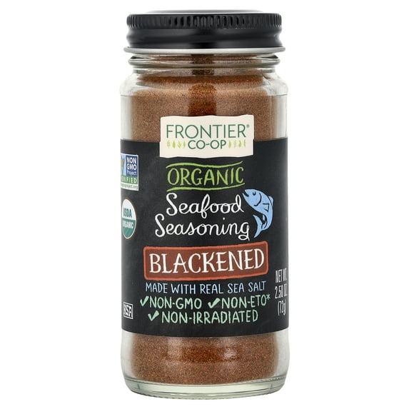 Frontier Co-op 19488 Organic Blackened Seafood Seasoning 2.50 oz.