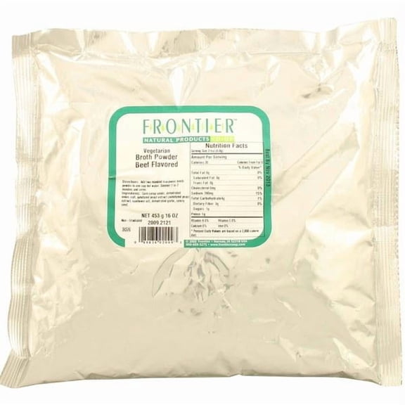 Frontier Co-op Broth Powder - No Beef - Bulk - 1 lb