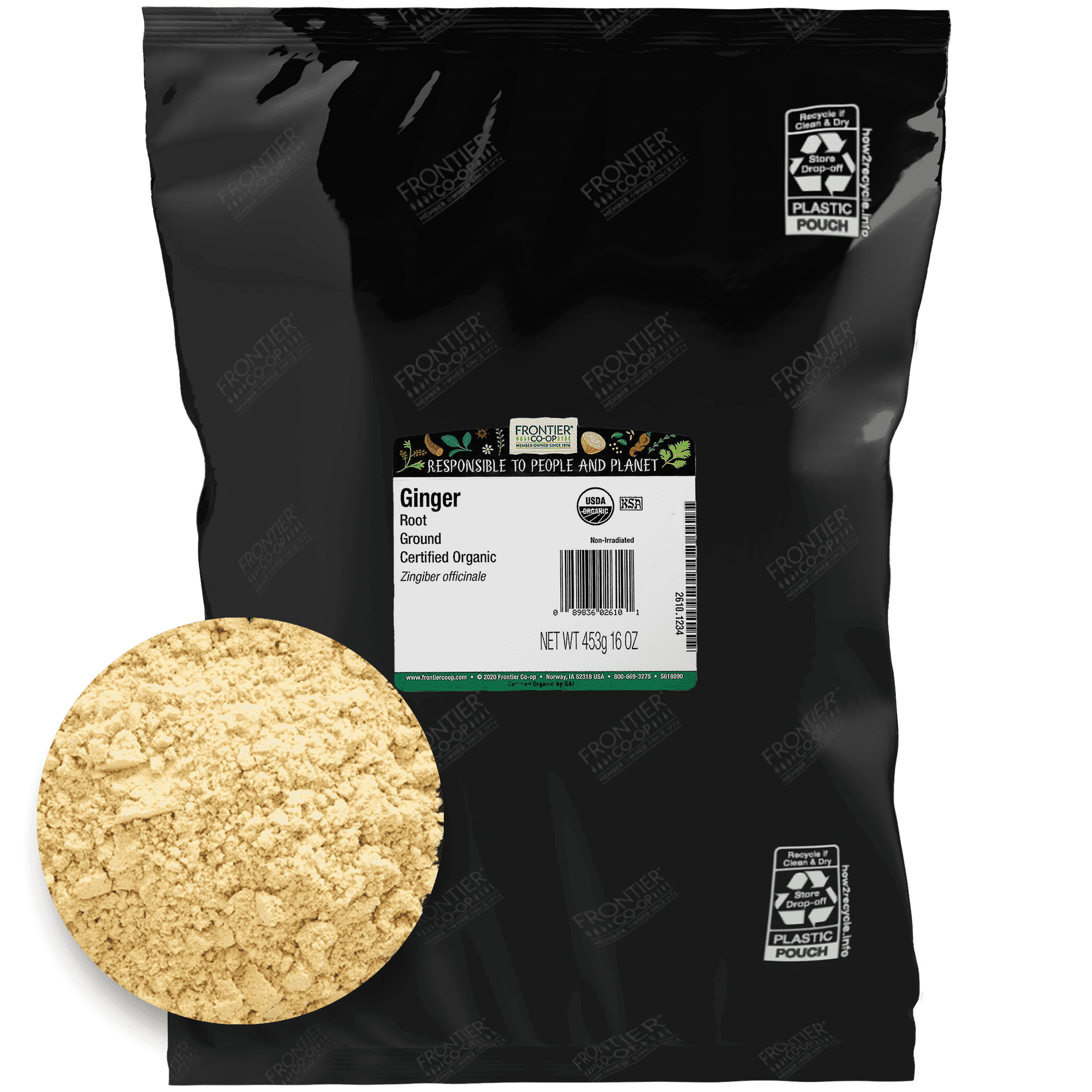 Frontier Co-op, Ground Ginger Root, 16 oz, Organic, Ground - Walmart.com