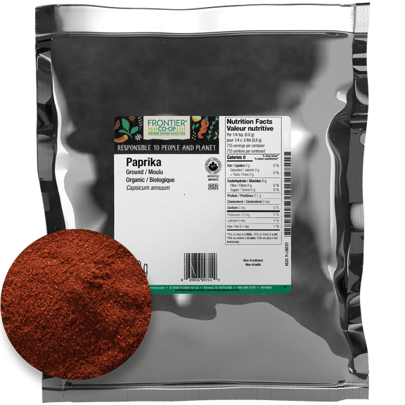 Frontier Co-op Certified Organic Ground Paprika, 16 oz