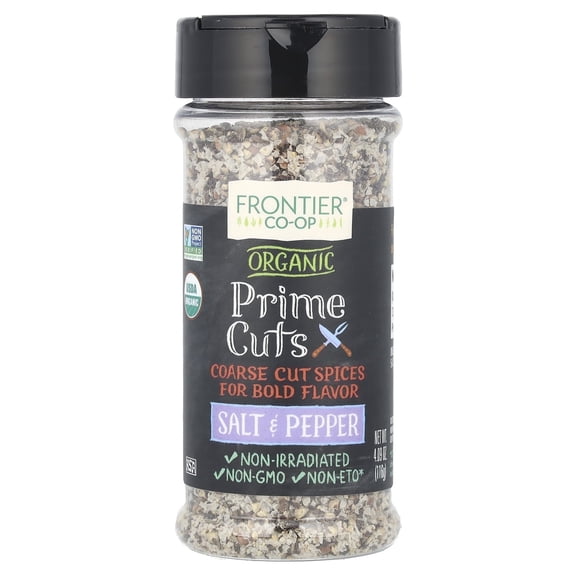 Frontier Co-op Certified Organic Prime Cuts - Salt & Black Pepper, 4.09 oz