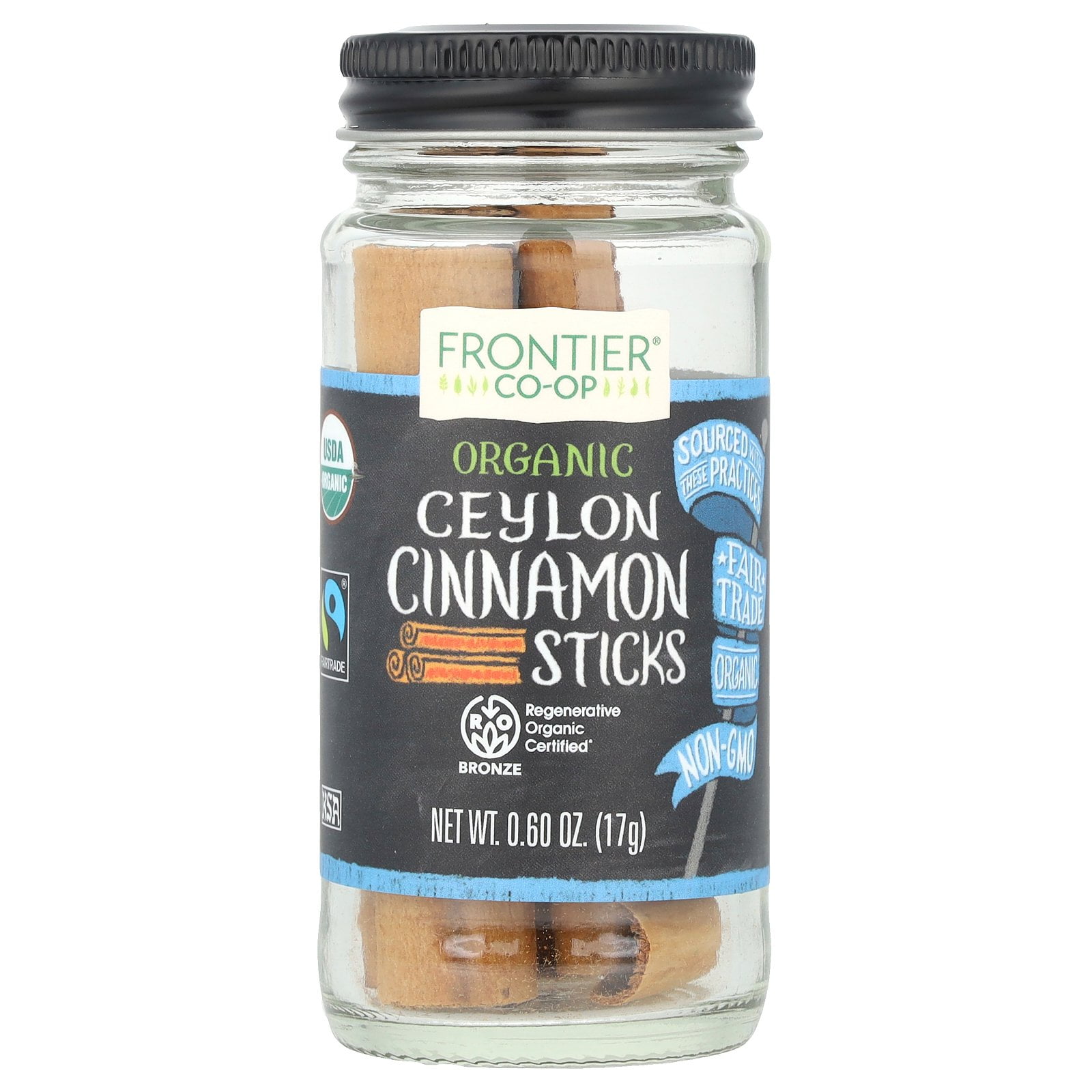 【cinnamon】 Frontier Co-op Organic Ceylon Cinnamon Sticks, 0.6 oz (17 g